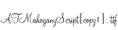ATMahoganyScript[copy1].ttf